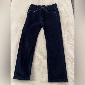J Crew Boys' stretch corduroy pant 4 Navy
